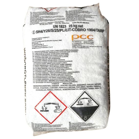 Soda Caustica Fulgi 25Kg