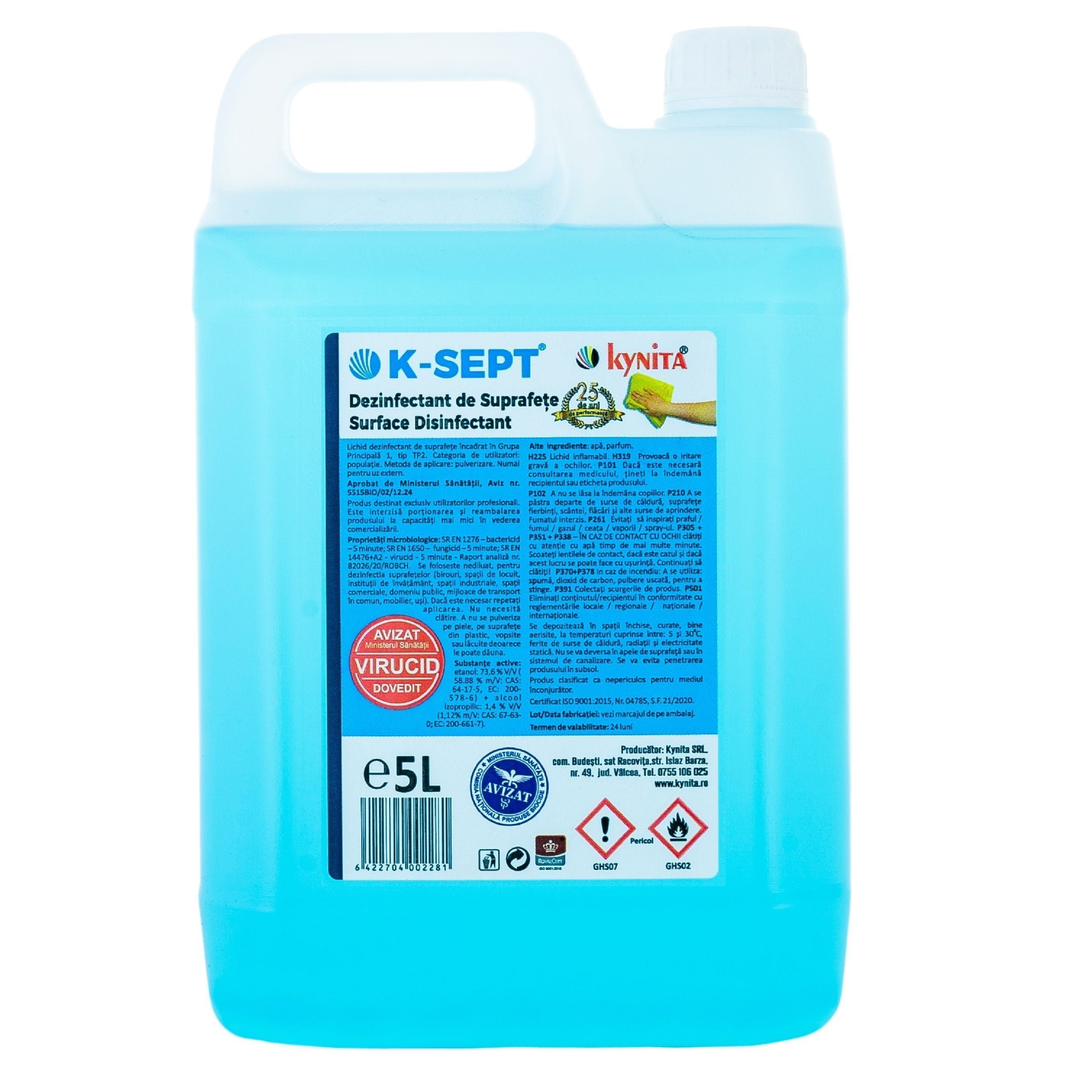Dezinfectant de Suprafete K-SEPT 5L