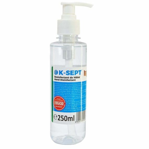 Dezinfectant de Maini K-SEPT 250ml cu Pompita Virucid