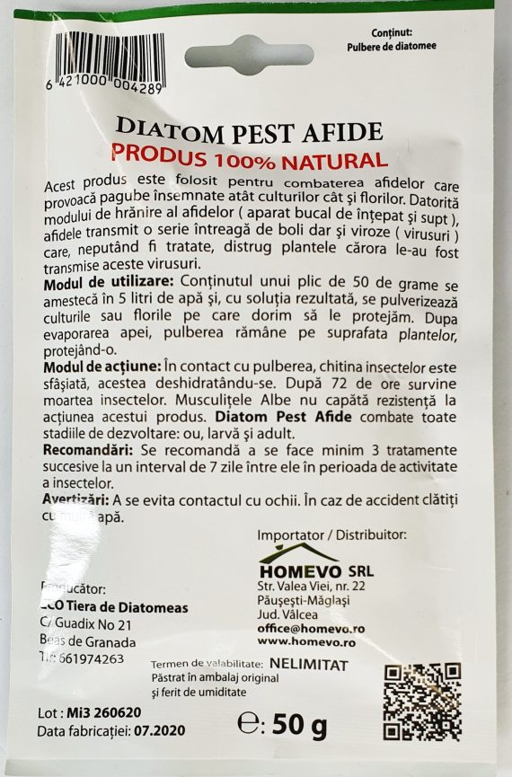 Solutie Afide tip Pulbere HOMEVO 50g BIO