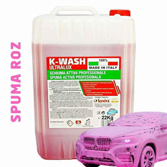 Spuma Activa Profesionala K-WASH ULTRALUX ITALIA, spuma ROZ, 22Kg