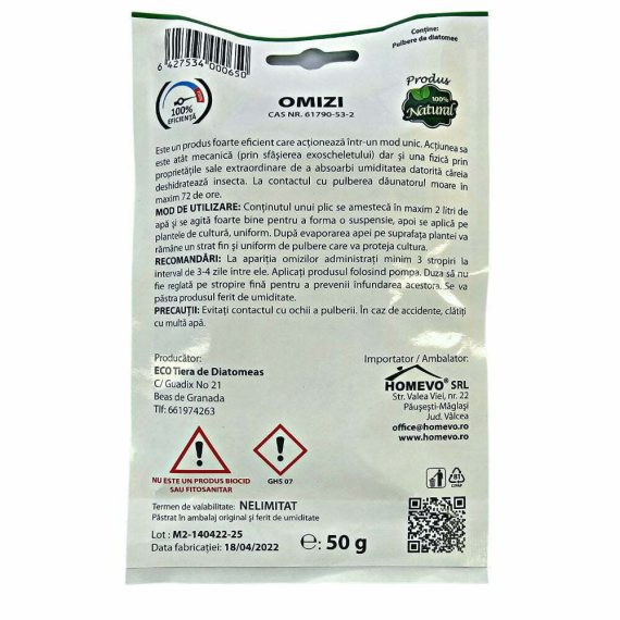 Solutie Omizi Tip Pulbere HOMEVO Natural 50g