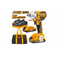 Masina de insurubat autofiletanta cu impact pe acumulator 20V, 2 acumulatori litiu-ion 2 Ah, 300Nm, INGCO - INDUSTRIAL CIWLI2001
