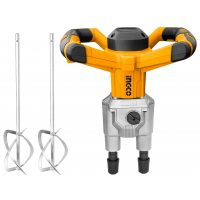 Mixer, amestecator dublu INGCO, malaxor pentru adezivi, mortar, 1800 W MX218008