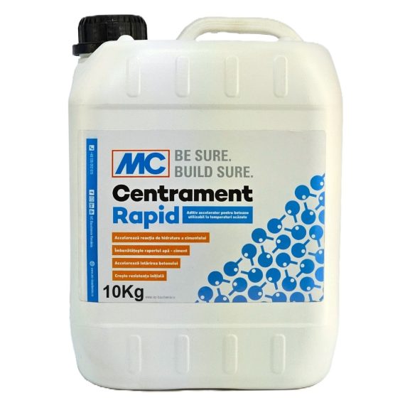 Aditiv Accelerator Intarire Beton Temperaturi Scazute CENTRAMENT RAPID 10Kg