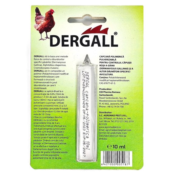 Solutie Paduchi de Gaini Dergall 10ml