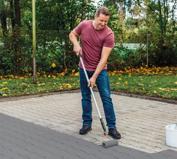 Lazura Vopsea Pavele si Beton Protectie UV si Pete Botament PF1 2,5L Gri