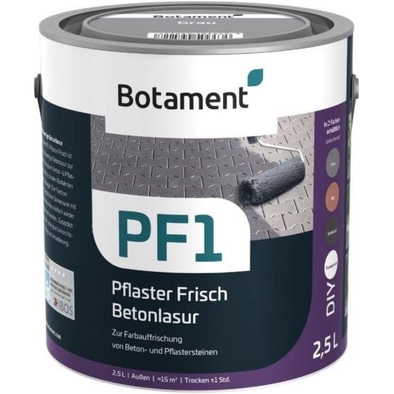 Lazura Vopsea Pavele si Beton Protectie UV si Pete Botament PF1 2,5L Gri