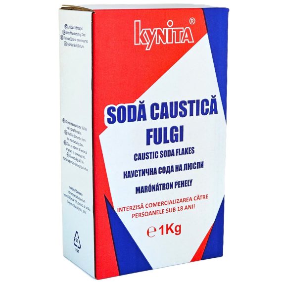 Soda Caustica fulgi calitatea a 2-a 1kg Cutie Carton