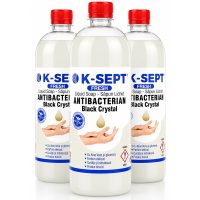 Sapun Lichid Antibacterian K-SEPT Black Crystal Rezerva 1L